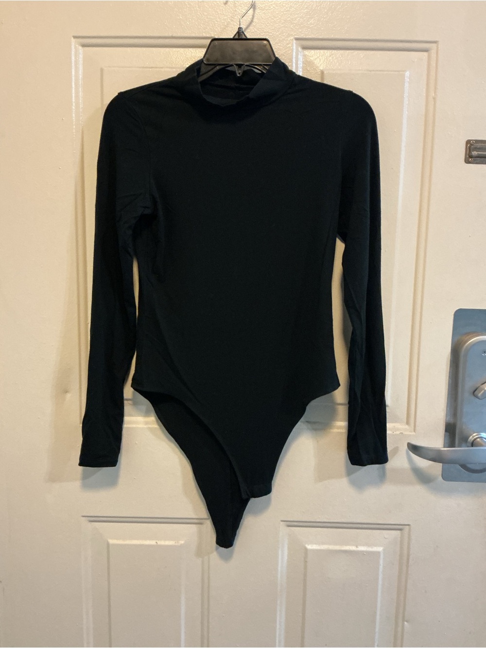 a new day Black Mock Neck Long Sleeve Bodysuit